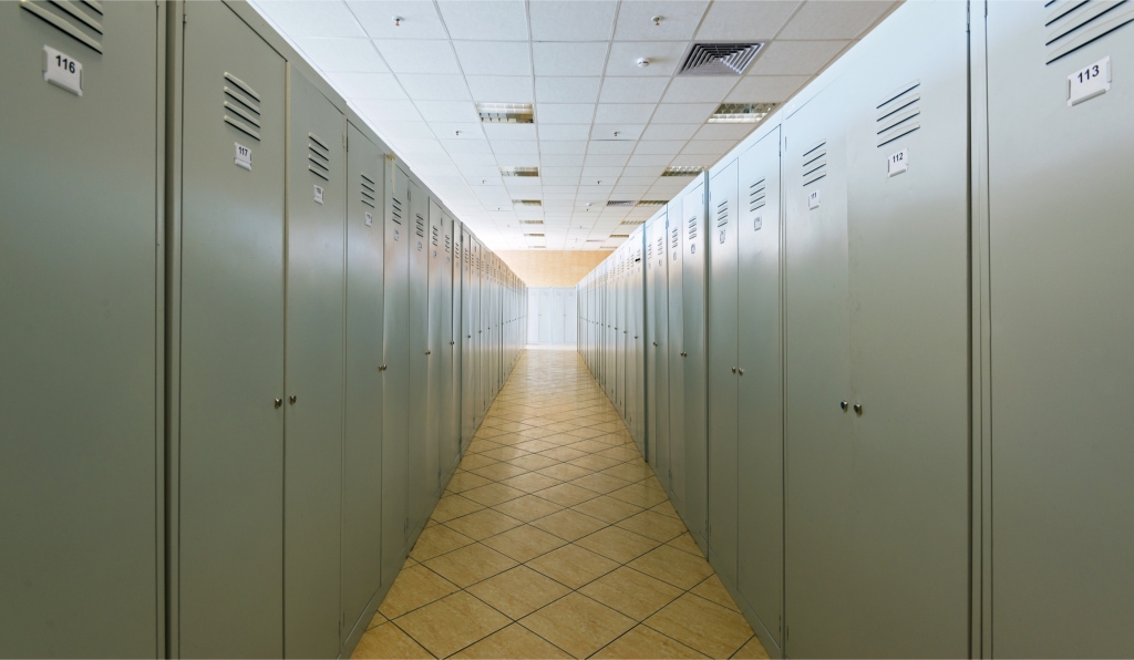 Commercial locker room image